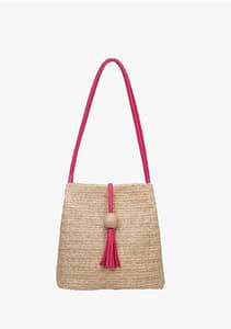 Elara Wooden Ball Tote handbag