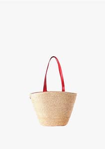 Spice-Things-Up Raffia Beach Bag