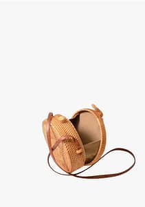 Serafino Round Rattan Bag