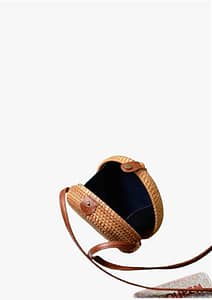 ISLO Woven Round Rattan Bag