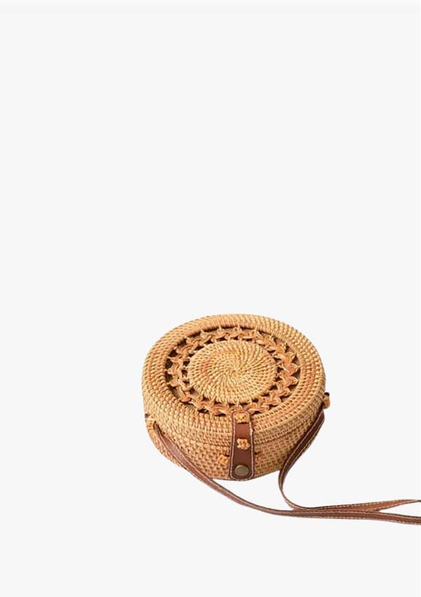 Islo Woven Round Bag