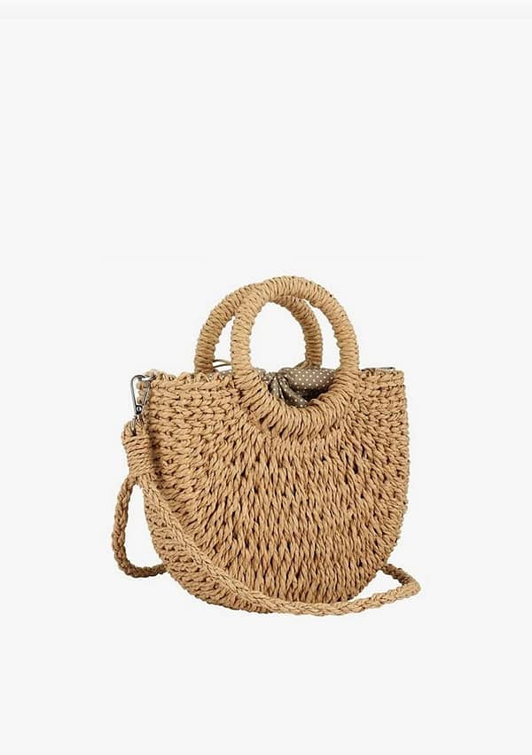Half-moon beach bag - beige