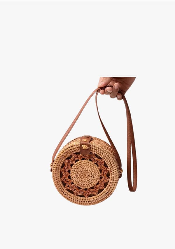 Islo Woven Round Bag