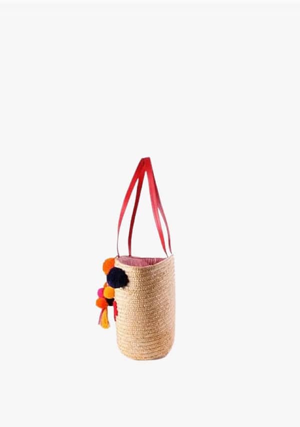 Spice-Things-Up Raffia Beach Bag