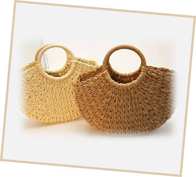 Femme Rattan Beach Bag