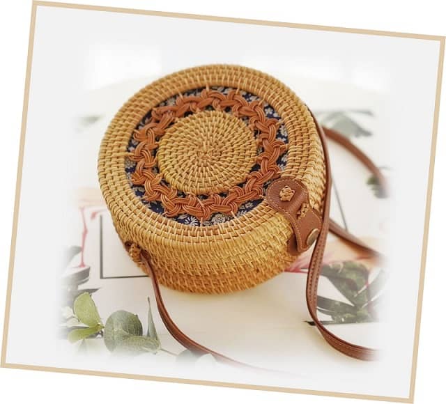 Islo Woven Round Bag