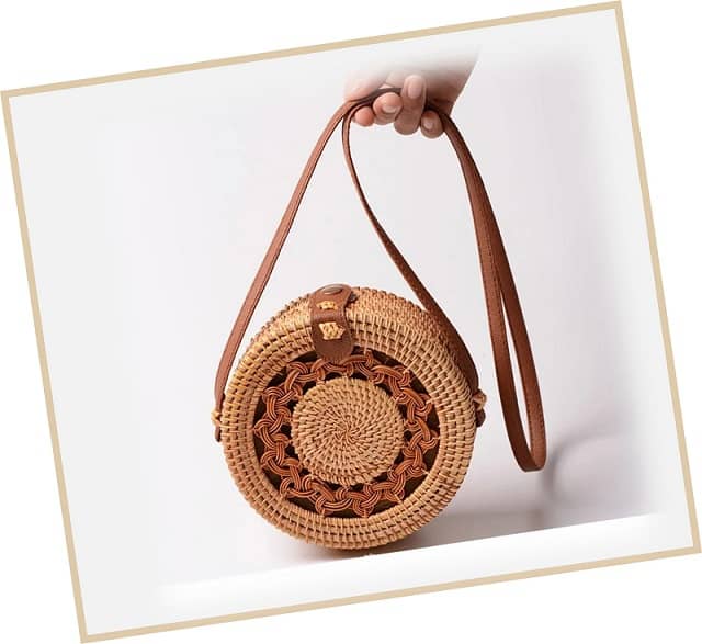 Islo Woven Round Bag